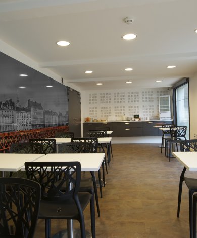 la salle du petit déjeuner